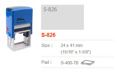 Shiny S826 ไม่มีหมึก