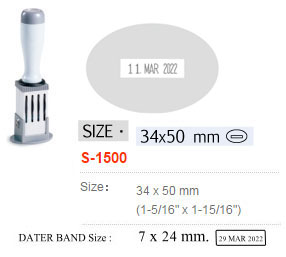 ด้ามธรรมดา มีวันที่&nbsp;Shiny S-1500 OV34X50&nbsp;-&nbsp;อังกฤษ
