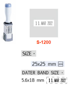 ด้ามธรรมดา มีวันที่&nbsp;Shiny S-1200 25X25&nbsp;-&nbsp;อังกฤษ