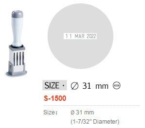 ด้ามธรรมดา มีวันที่&nbsp;Shiny S-1500 R31&nbsp;-&nbsp;อังกฤษ