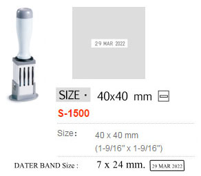 ด้ามธรรมดา มีวันที่&nbsp;Shiny S-1500 40X40&nbsp;-&nbsp;อังกฤษ