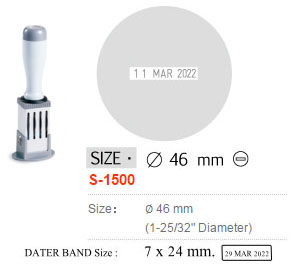 ด้ามธรรมดา มีวันที่&nbsp;Shiny S-1500 R46&nbsp;-&nbsp;อังกฤษ
