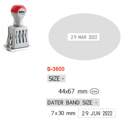 ด้ามธรรมดา มีวันที่&nbsp;Shiny S-3600 OV44X67&nbsp;-&nbsp;อังกฤษ