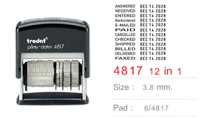 Trodat TR-4817 - Date ไม่มีหมึก