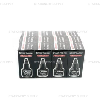 หมึกเติมแท่นพิมพ์ม้ากันน้ำ 30 cc สีดำ