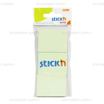 โพสต์อิทสติ๊กเอ็น No.21126 1.5 x 2 นิ้ว สีเขียว