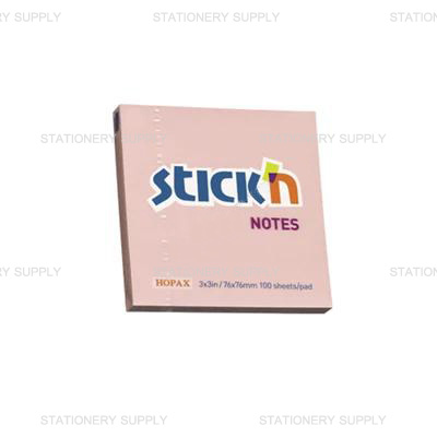 โพสต์อิทสติ๊กเอ็น No.21148 3 x 3 สีชมพู
