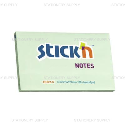 โพสต์อิทสติ๊กเอ็น No.21156 3 x 5 สีเขียว