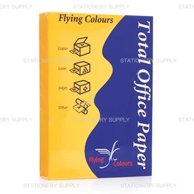 ถ่ายเอกสารสี ฟลายอิ้ง 80 G A4 No.22 เหลืองทอง