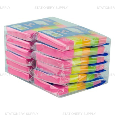 กระดาษโน้ตชนิดกาวในตัว เบนน่อน BN0321 คละสีนีออน