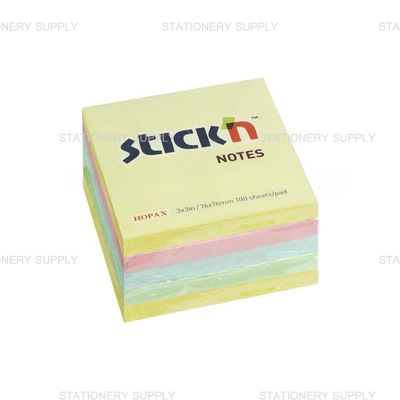 โพสต์ อิท สติกเอ็น พาสเทล 4+1 3 x 3 นิ้ว คละสี