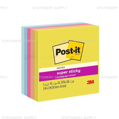 โพสต์ อิท 3 เอ็ม รุ่น ซูเปอร์ สติกกี้ No.654-5SSJOY