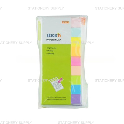 กระดาษโน้ตดัชนี สติกเอ็น No.21689 คละสี
