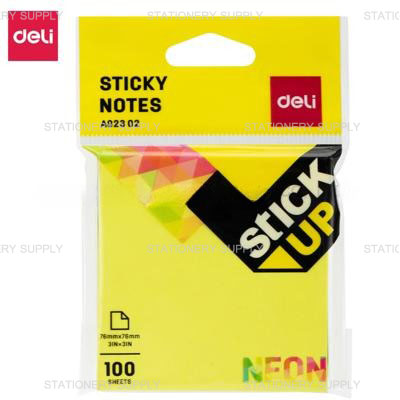 (F_DE) Deli กระดาษโน๊ต76x76mm No.A02302 (แพ็ค12ก้อน)