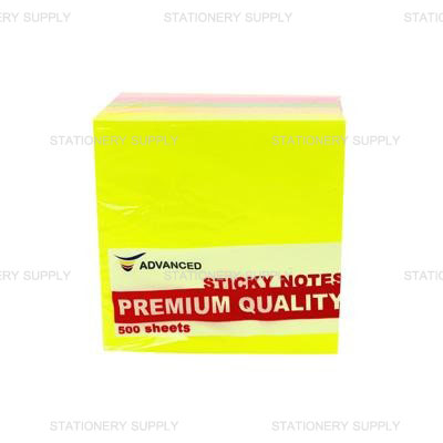 Advanced กระดาษโน๊ต คละสีสะท้อนแสง 3 x 3 นิ้ว 76x76 มม. (แพ็ค500แผ่น)