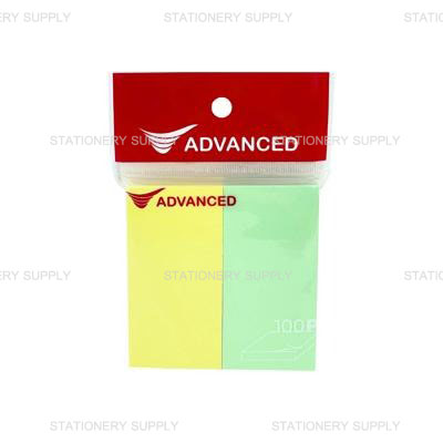 Advanced กระดาษโน๊ต คละสีพาสเทล 76x38 มม. (แพ็ค 12 เล่ม)