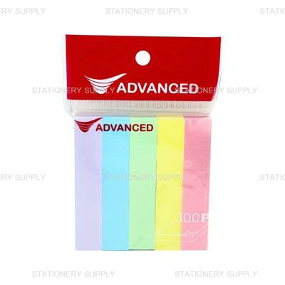 Advanced กระดาษโน๊ต คละสีพาสเทล 76 x 15 มม. (แพ็ค 12 เล่ม)