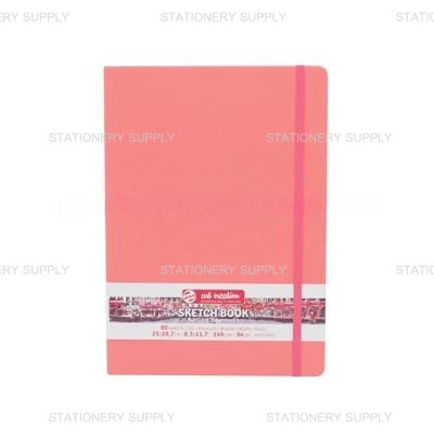 สมุดสเก็ตซ์ปกหนัง สีพีช 21x30 ซม. 140 แกรม (แพ็ค1เล่ม)
