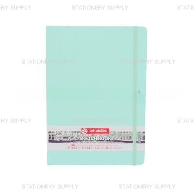 สมุดสเก็ตซ์ปกหนัง สีมิ้น 21x30 ซม. 140 แกรม (แพ็ค1เล่ม)