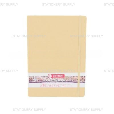 สมุดสเก็ตซ์ปกหนัง สีคราฟท์ 21x30 ซม. 140 แกรม (แพ็ค1เล่ม)
