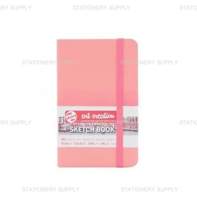 สมุดสเก็ตซ์ปกหนัง สีพีช 9x14 ซม. 140 แกรม (แพ็ค1เล่ม)