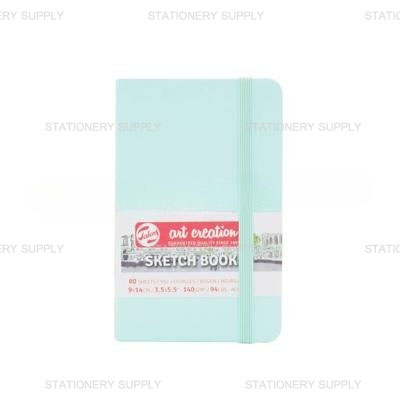สมุดสเก็ตซ์ปกหนัง สีมิ้น 9x14 ซม. 140 แกรม (แพ็ค1เล่ม)