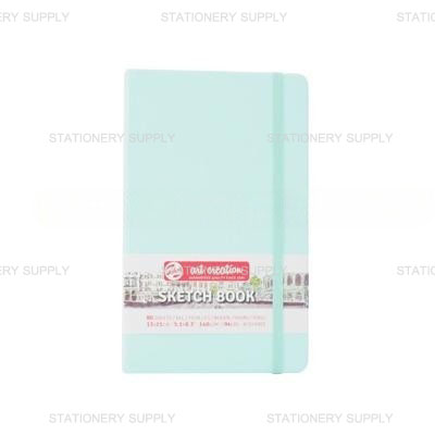 สมุดสเก็ตซ์ปกหนัง สีมิ้น 13x21 ซม. 140 แกรม (แพ็ค1เล่ม)
