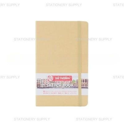 สมุดสเก็ตซ์ปกหนัง สีคราฟท์ 13x21 ซม. 140 แกรม (แพ็ค1เล่ม)