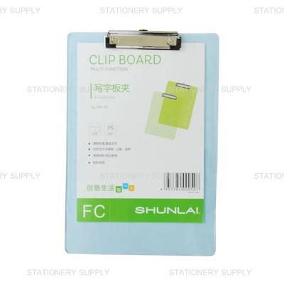 คลิปบอร์ดใส SHUNLAI SL-TMFC  F