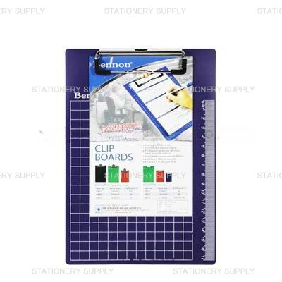 คลิปบอร์ดพลาสติก เบนนอน A5 CB-13  สีน้ำเงิน