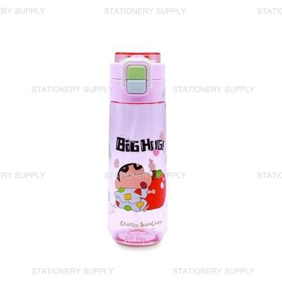 Disney กระบอกน้ำพลาสติก ลายชินจัง สีชมพู 560 ml.PLX-41801 (แพ็ค1อัน)