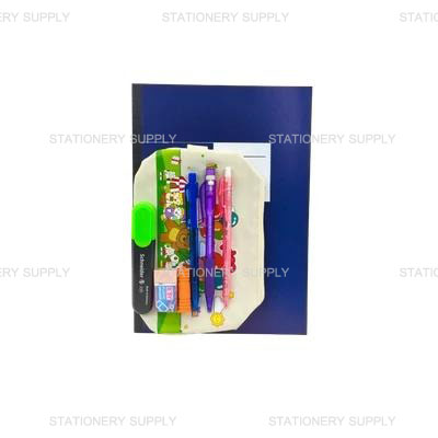 ชุดเครื่องเขียน พร้อมสมุด B5 (แพ็ค8ชิ้น)