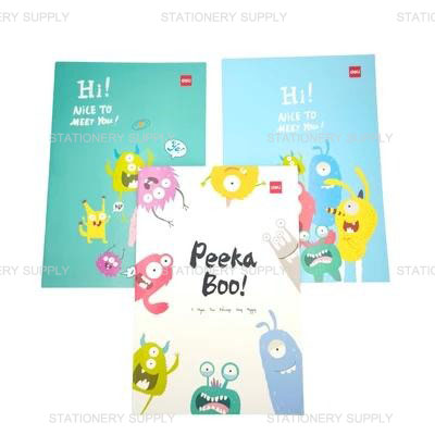 (Pro_De/Bt) Deli สมุดปกแฟนซี 40 แผ่น CND40 65 แกรม (แพ็ค12เล่ม)