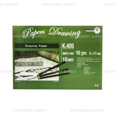 KS สมุดวาดเขียน K.405 A4 เรียบ (ห่อละ 5 เล่ม)