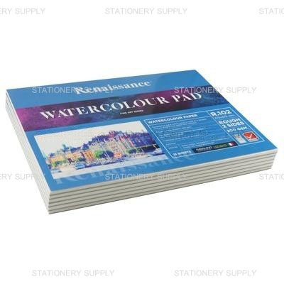 Renaissance สมุดวาดเขียน R-102 275x375 มม.หยาบ ฟ้า