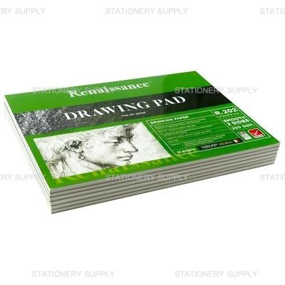 Renaissance สมุดวาดเขียน R-202 275x375 มม.เรียบ เขียว