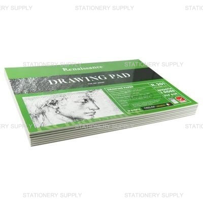 Renaissance สมุดวาดเขียน R-201 375x555 มม.เรียบ เขียว
