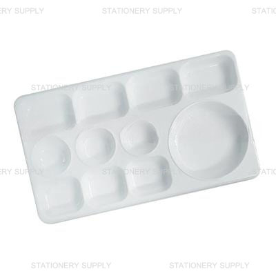 Mesa จานสีเหลียม สีขาว MP-6 (แพ็ค12อัน)