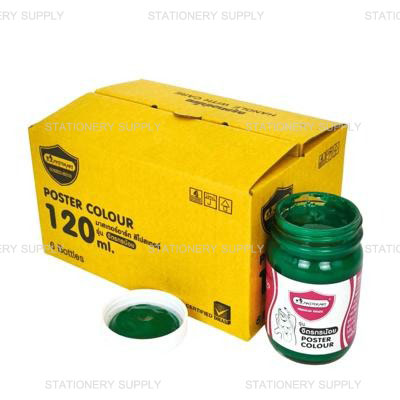 Master Art สีโปสเตอร์ No.267 สีเขียว 120 มล.(แพ็ค6ขวด)