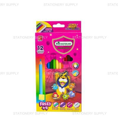Master Art สีไม้ยาว 12 สี รุ่น Super Bright (แพ็ค12กล่อง/ลัง20โหล)