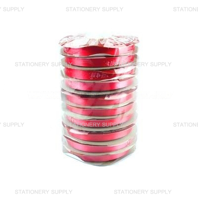 ริบบิ้นฟาง เบอร์ 2 สีแดง No.1
