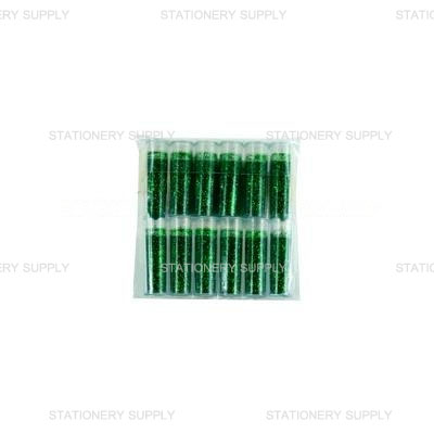 กากเพชรสีรุ้งหลอดเล็ก สีเขียวเข้ม