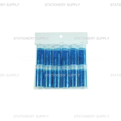 กากเพชรสีรุ้งหลอดใหญ่ สีฟ้า