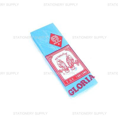 กระดาษย่น 2 หน้า No.75 สีฟ้า ตรานกแก้วคู่