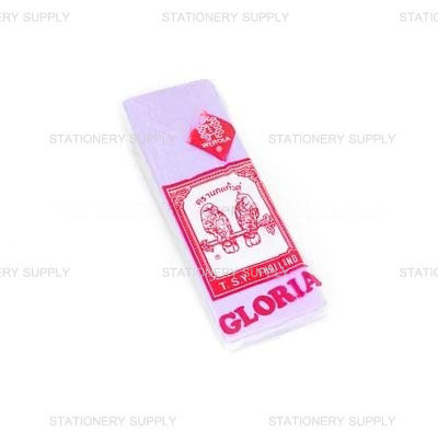 กระดาษย่น 2 หน้า No.32 สีม่วงอ่อน ตรานกแก้วคู่