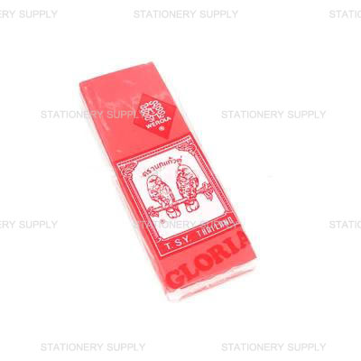 กระดาษย่น 2 หน้า No.62 สีแดง ตรานกแก้วคู่