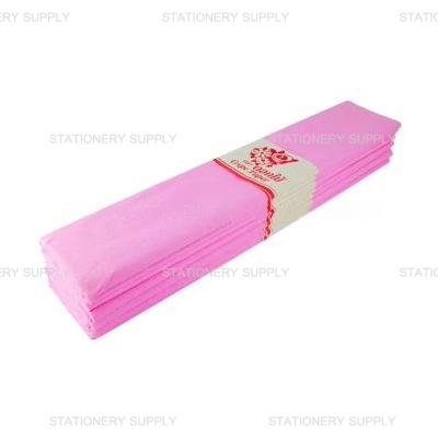 กระดาษย่น 8 ฟุต No.036 สีชมพู