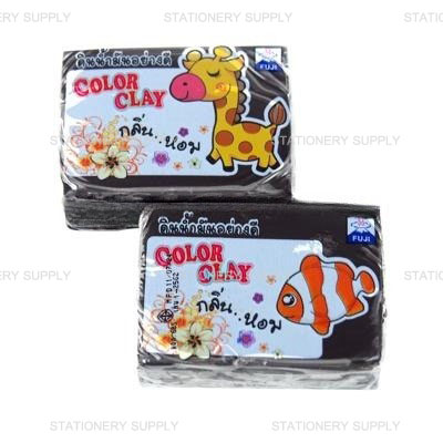 ดินน้ำมัน ฟูจิ No.150 ไร้สาร สีดำ N.19