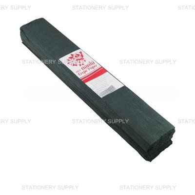 กระดาษย่น 1 ฟุต สีดำ