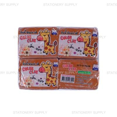 FUJI ดินน้ำมัน No.150 ไร้สาร สีน้ำตาล N.23 (แพ็ค12ก้อน)